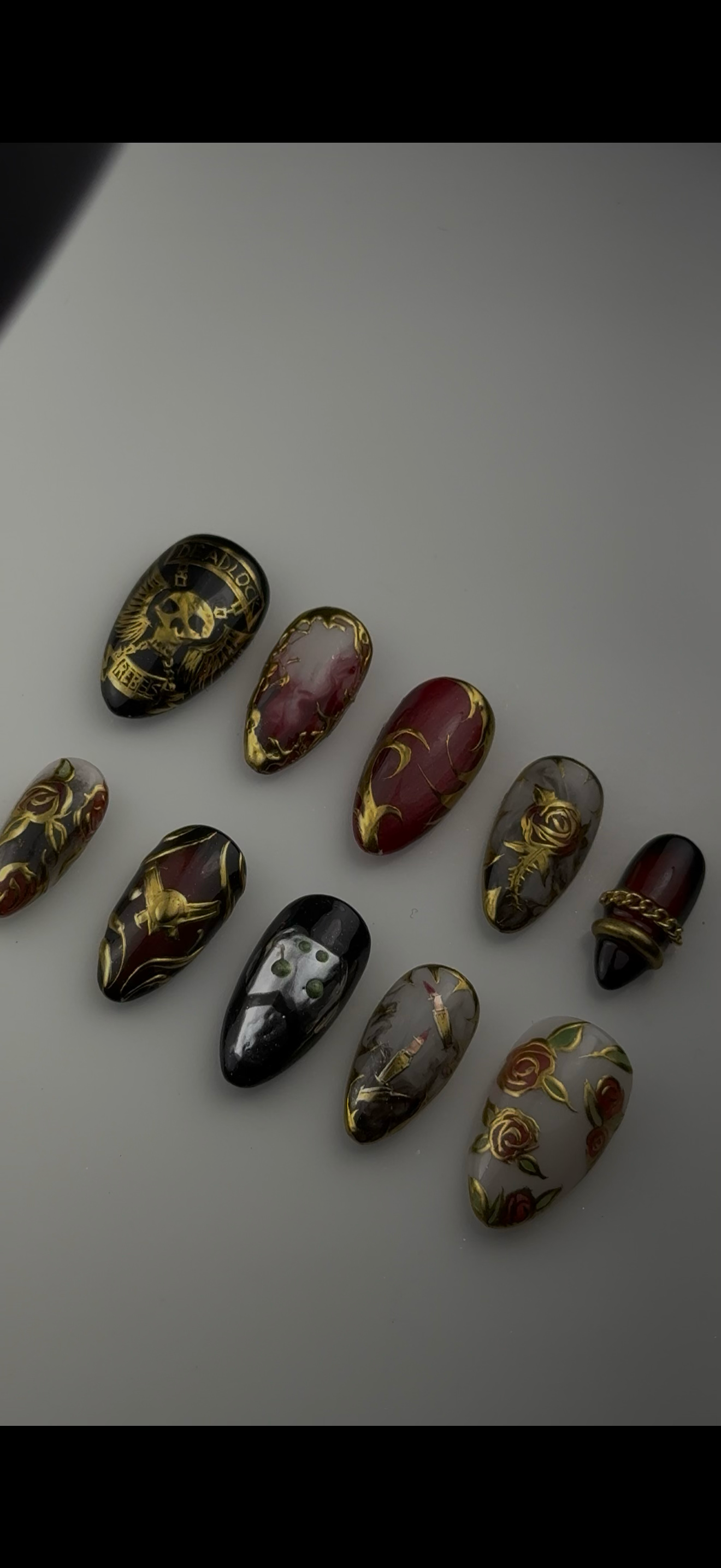 Ashe from Overwatch Inspired Nails
