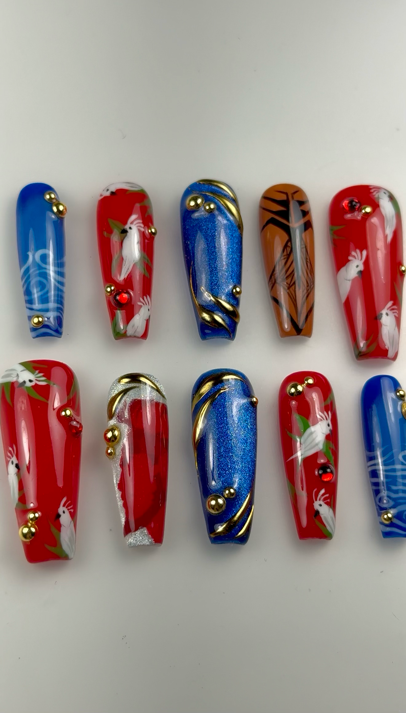 Port-De-Paix Mauga from Overwatch inspired nails