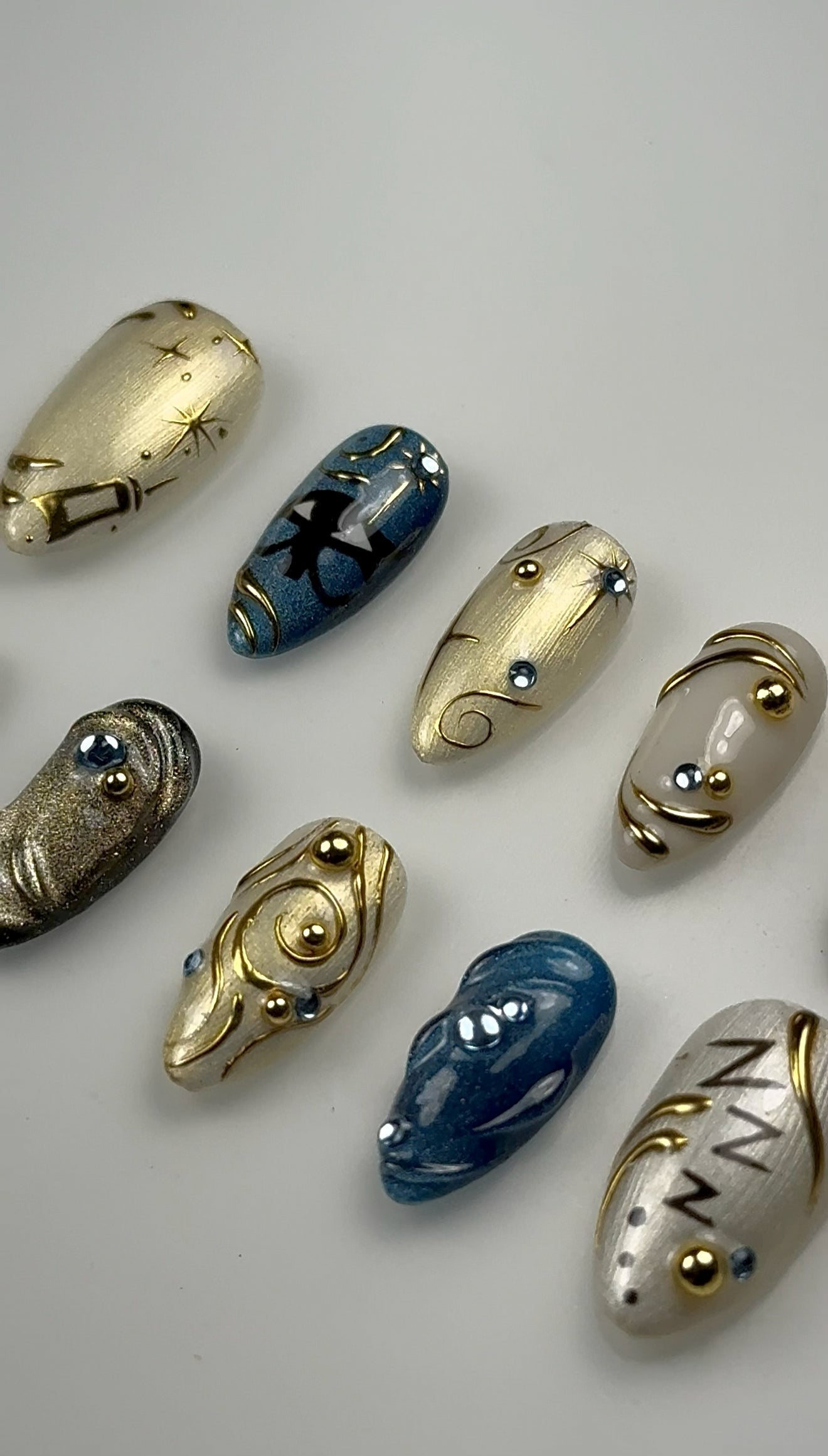 Ana from Overwatch Inspired Nails