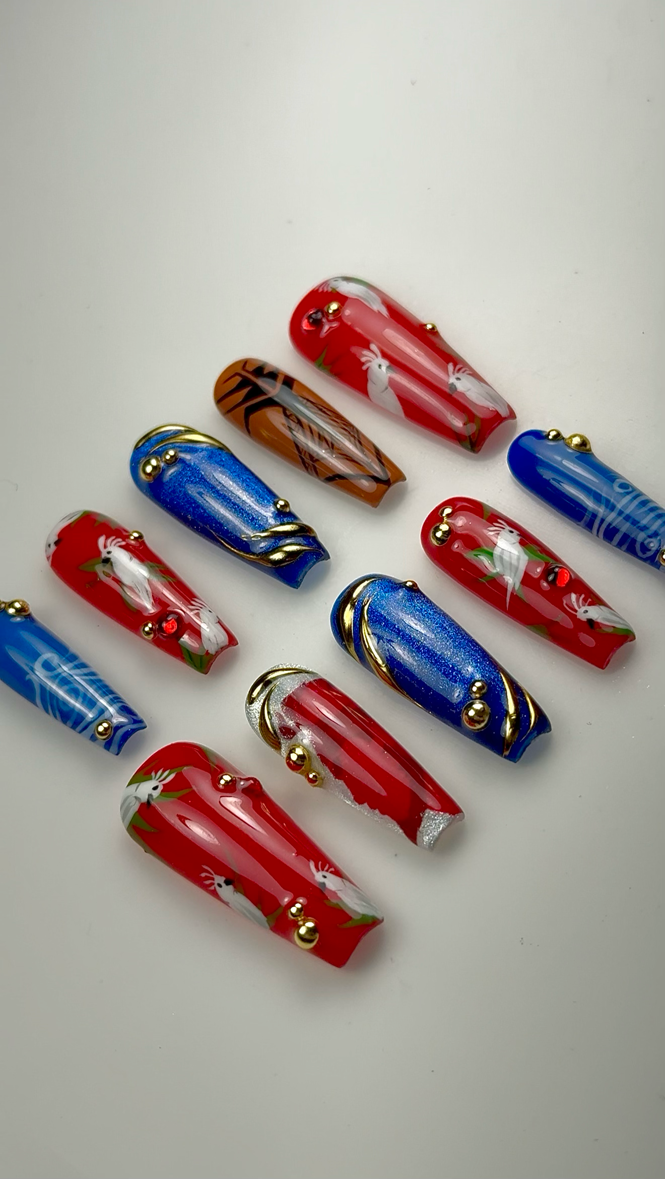 Port-De-Paix Mauga from Overwatch inspired nails