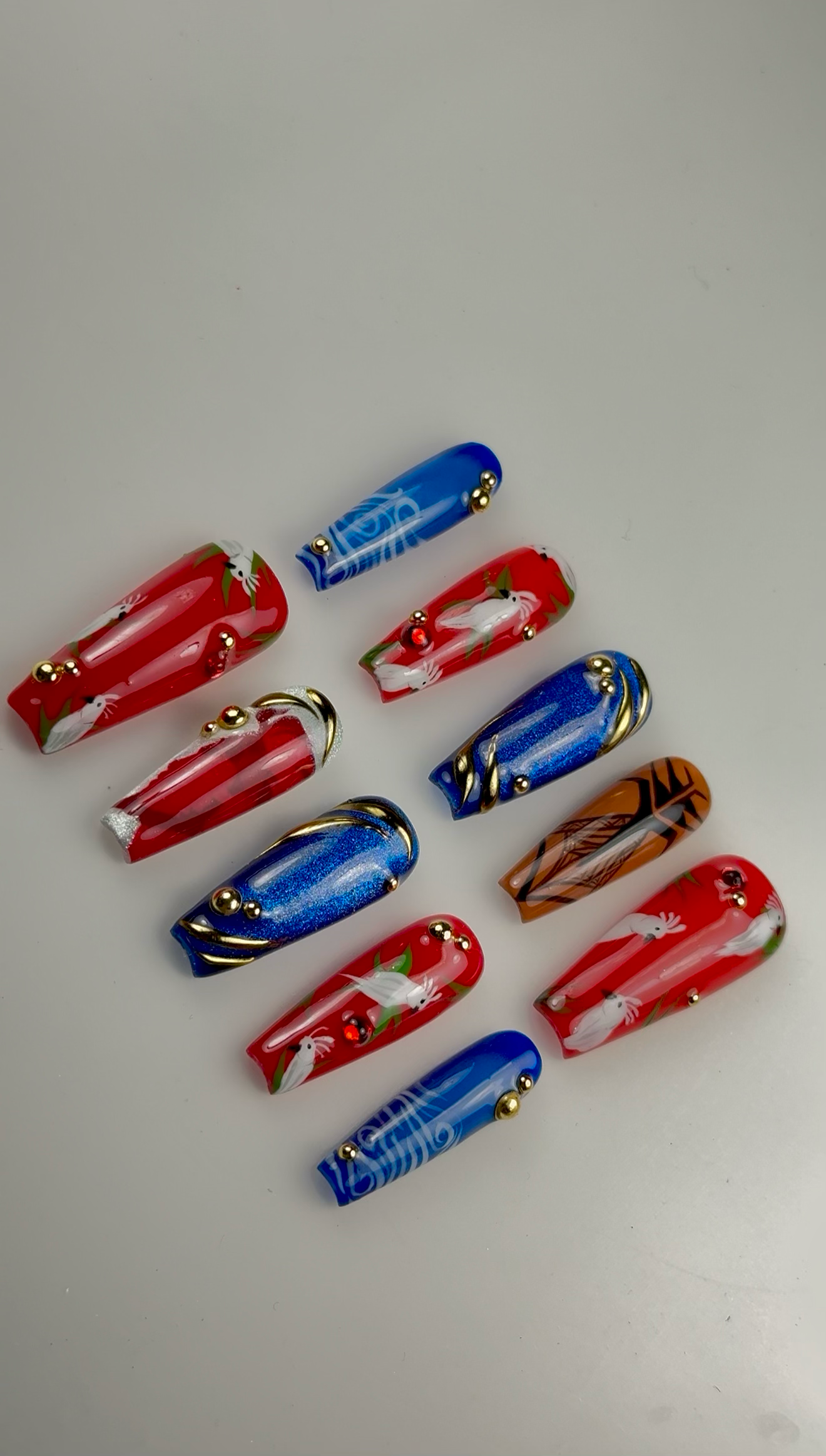 Port-De-Paix Mauga from Overwatch inspired nails