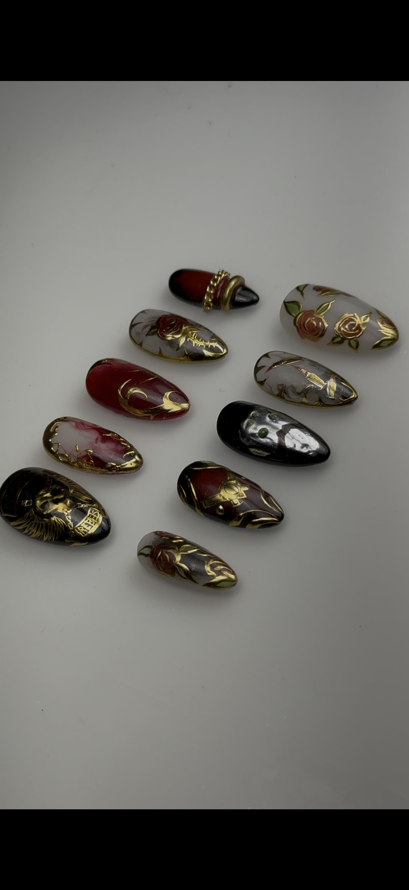 Ashe from Overwatch Inspired Nails