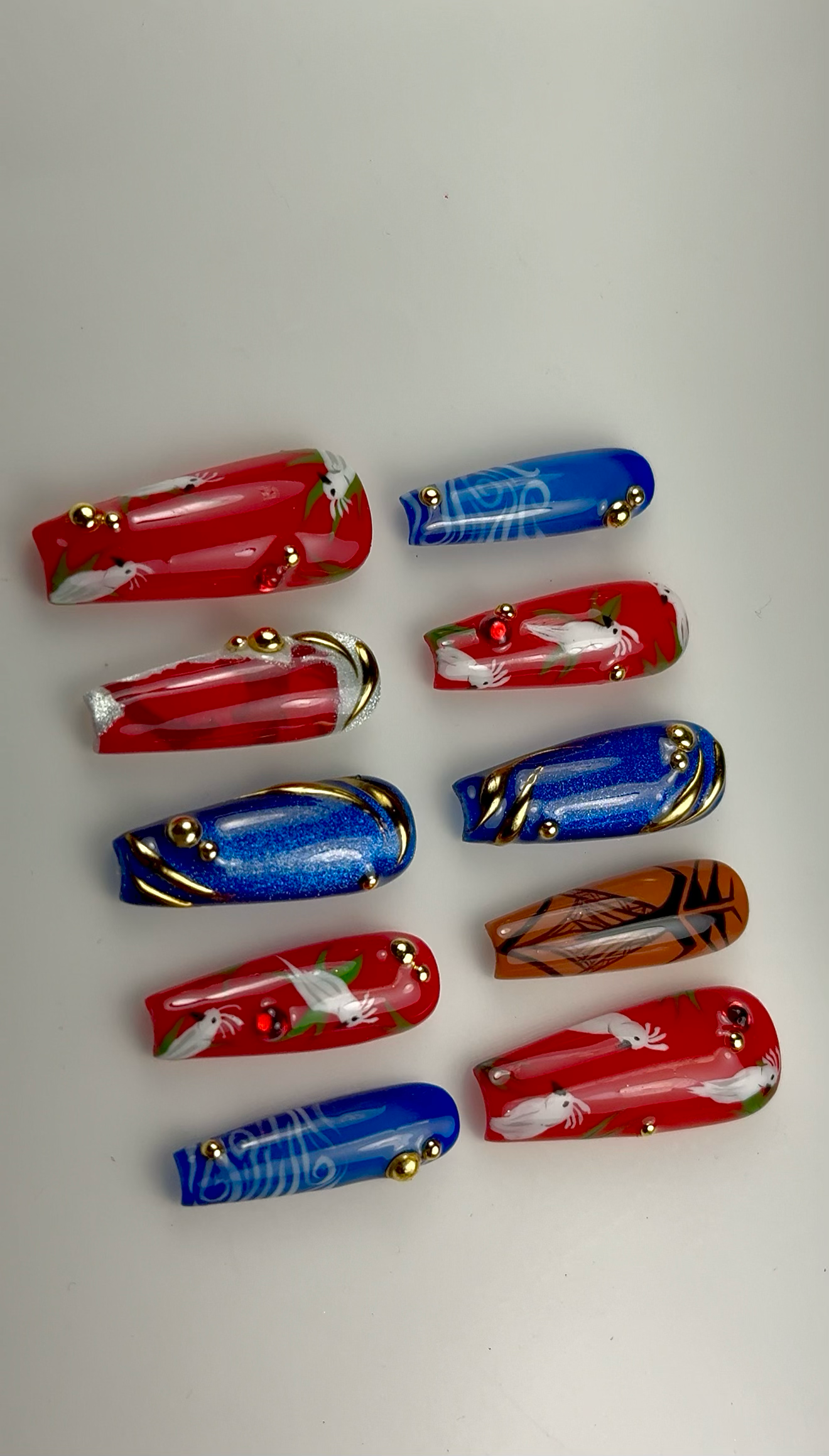 Port-De-Paix Mauga from Overwatch inspired nails
