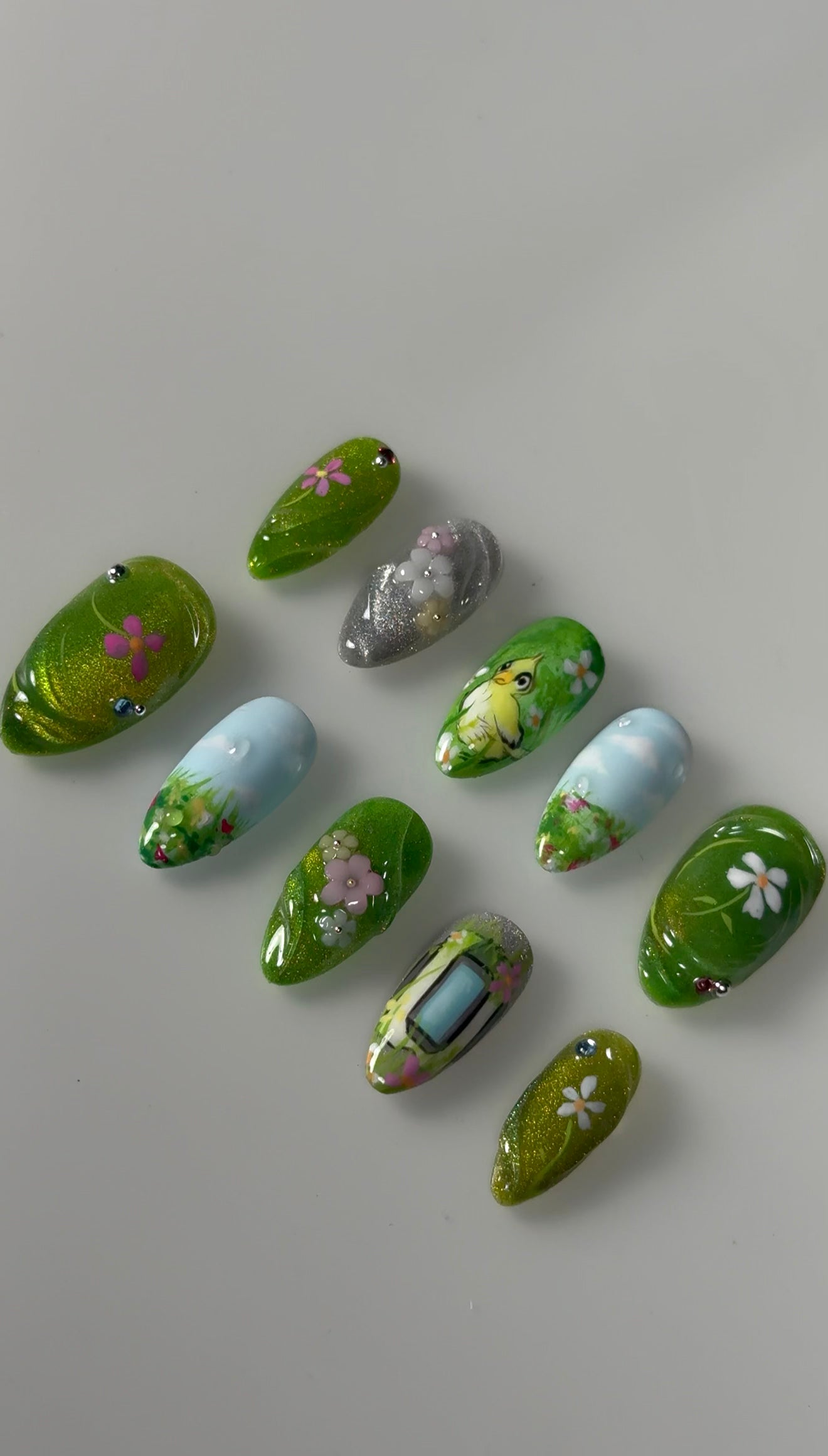 Bastion from Overwatch Inspired Nails