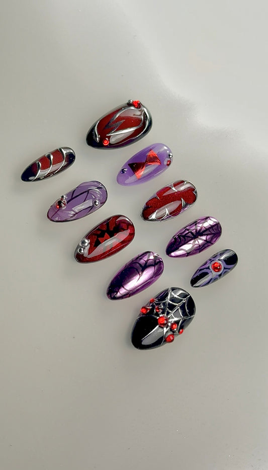 Widowmaker Overwatch Inspired Nails