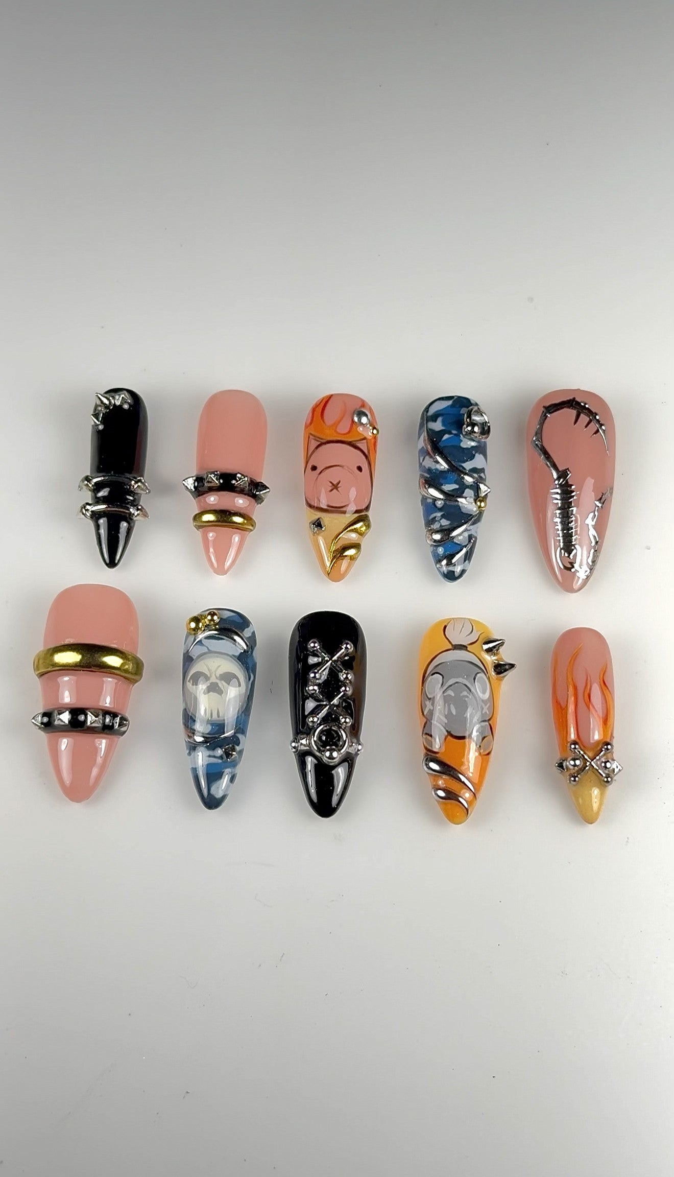 Road Hog Overwatch Inspired Nails