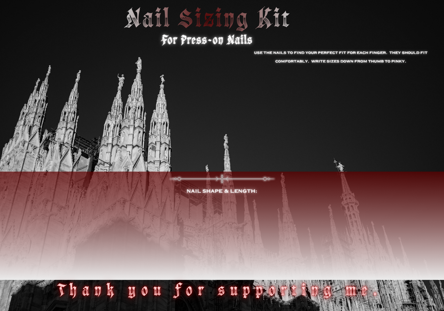 Nail Sizing Kit