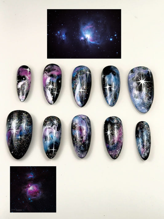 Orion Nebula Inspired Nails