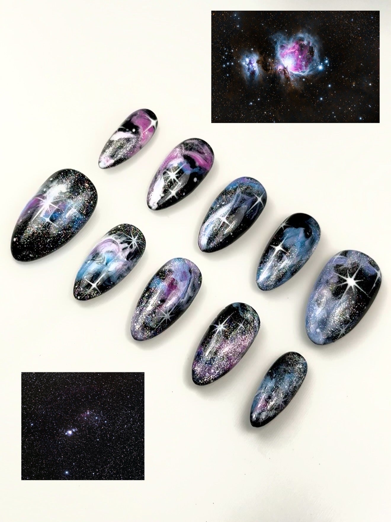 Orion Nebula Inspired Nails
